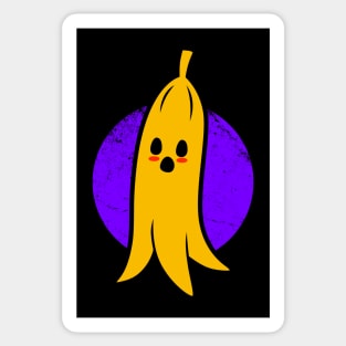 Spooky Cute Kawaii Banana Boo Ghost Cartoon Gift For Kids Sticker